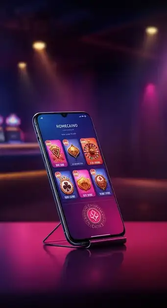 Interface utilisateur de Nine Casino présentant la page d'accueil avec des jeux populaires et des promotions de bienvenue lumineuses.