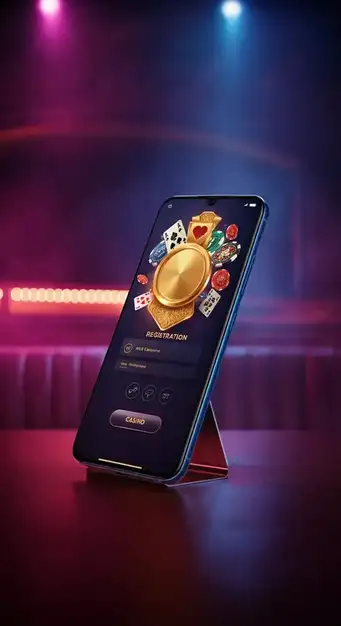 Interface du formulaire d'inscription Nine Casino montrant des champs pour l'email et le mot de passe, avec un accent sur la sécurité des données.
